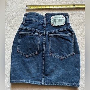 Denim mini skirt